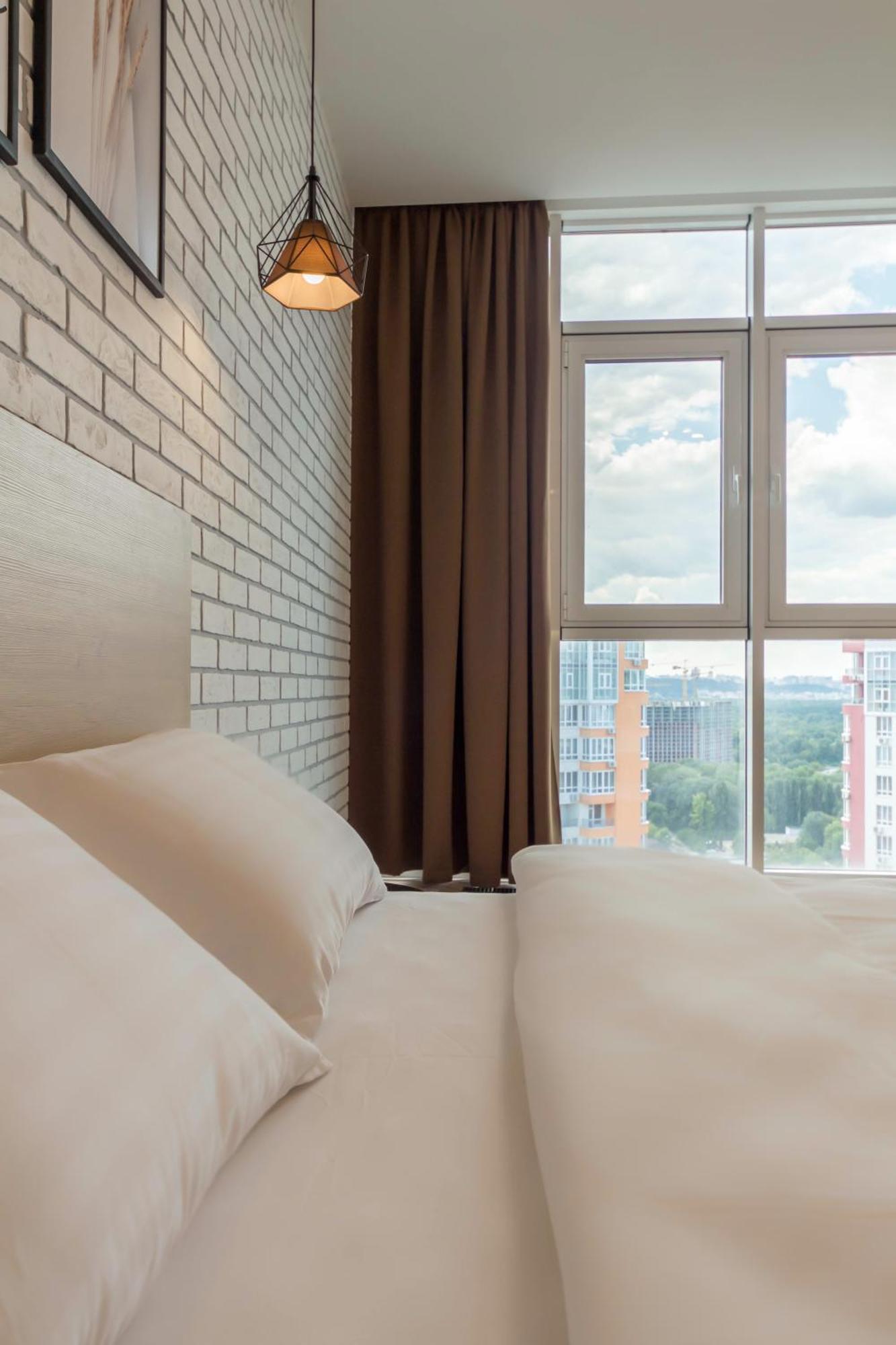 Design Apartments With Panoramic View Kiev Eksteriør billede