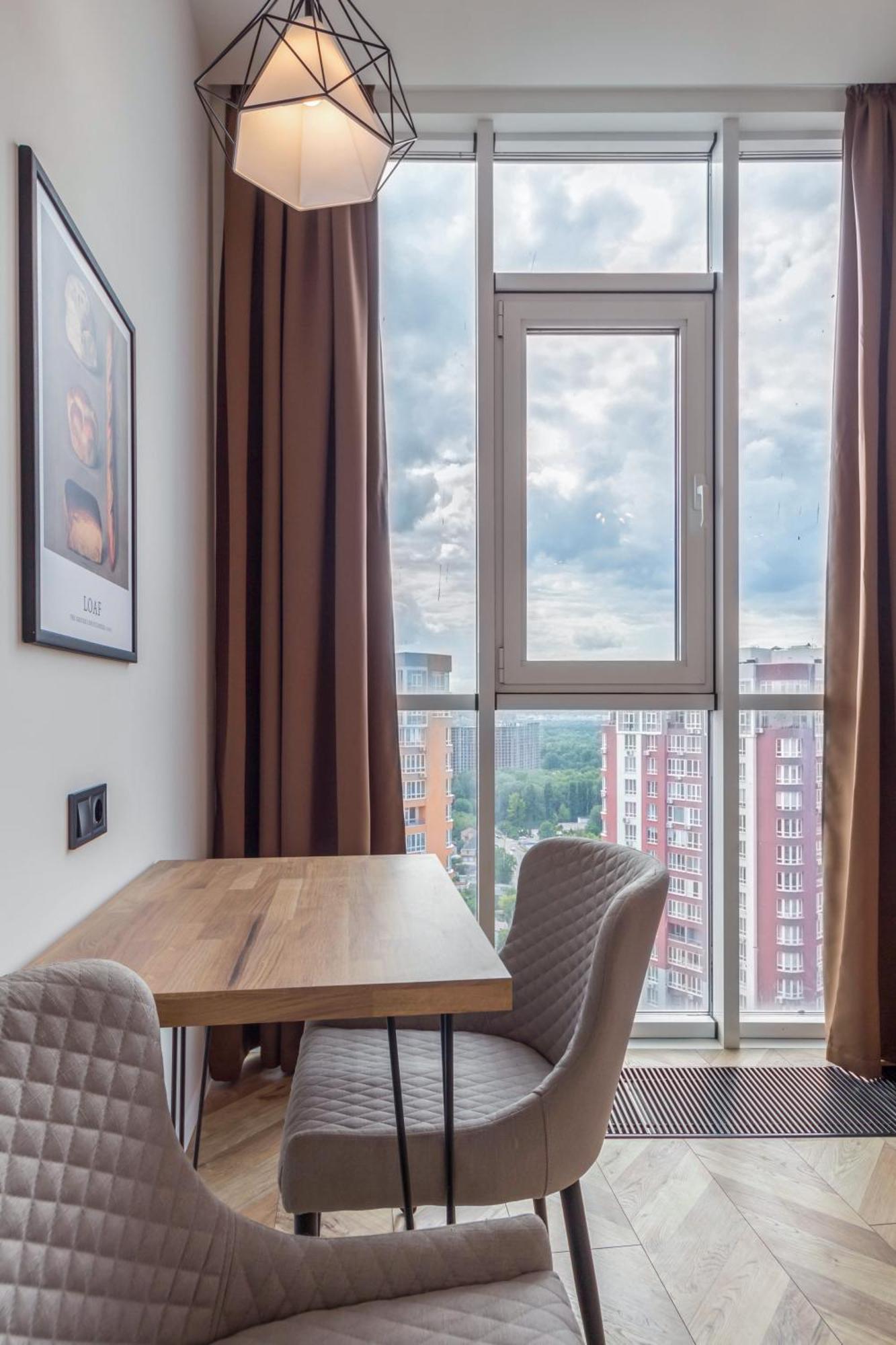 Design Apartments With Panoramic View Kiev Eksteriør billede