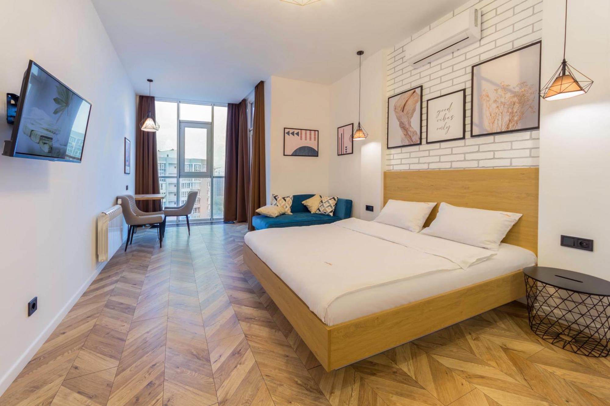 Design Apartments With Panoramic View Kiev Eksteriør billede