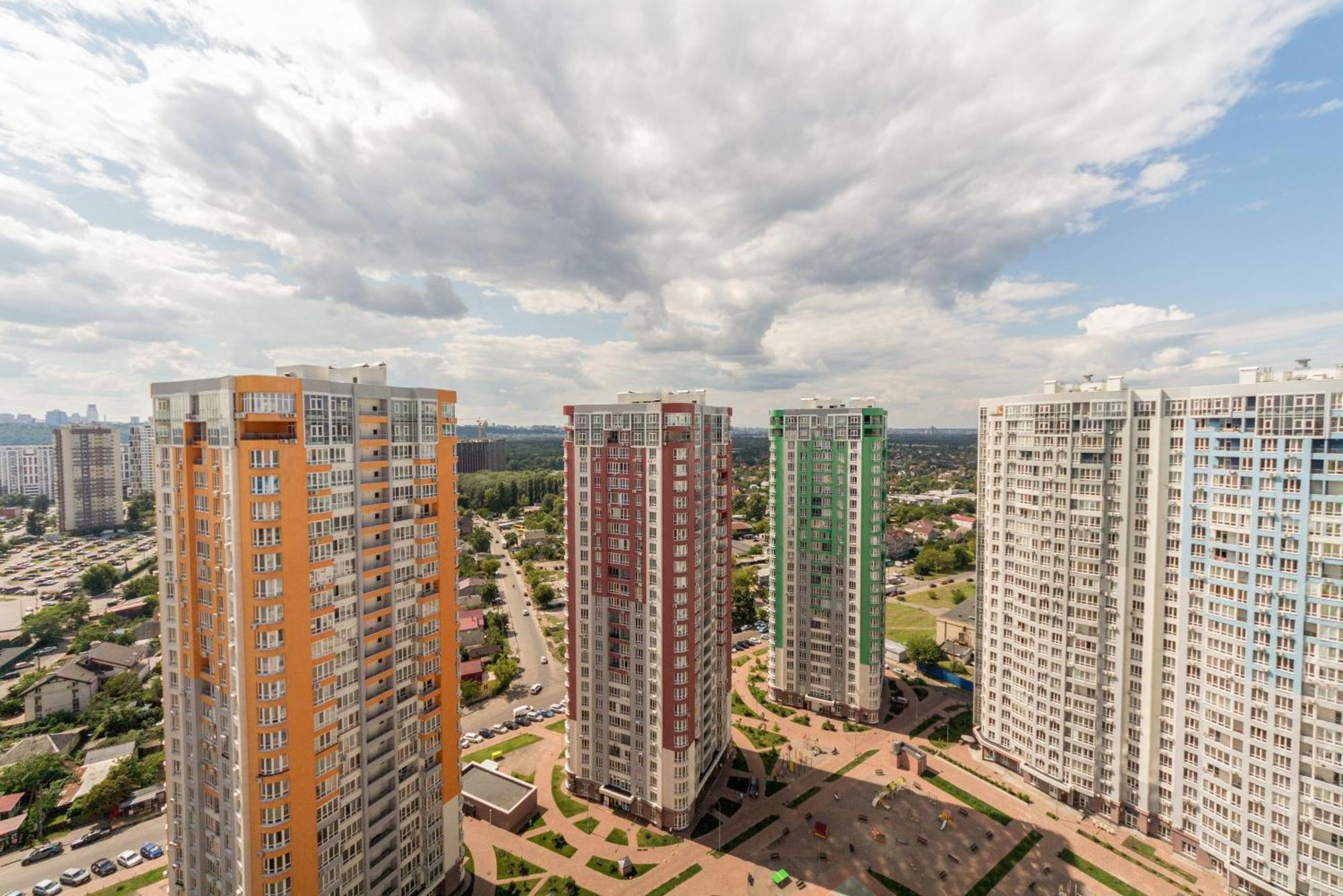 Design Apartments With Panoramic View Kiev Eksteriør billede
